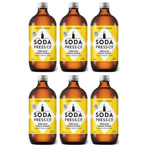 6PK Soda Press Co Syrup 500ml - Classic Indian Tonic