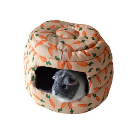 Rosewood 2-in-1 Carrot Beehive Ferret/Hamster Pet Bed Peach Assorted