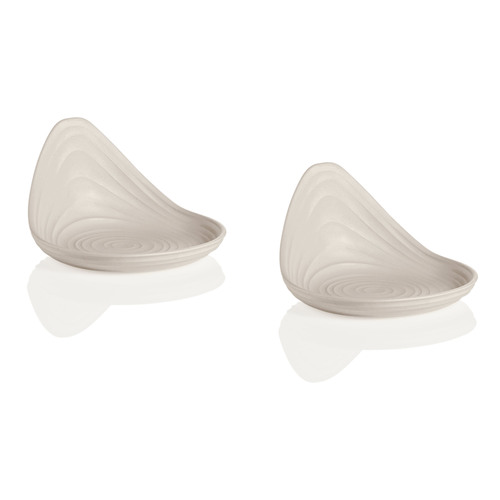 2pc Guzzini Earth Tierra 12.3cm Snack Dishes - White