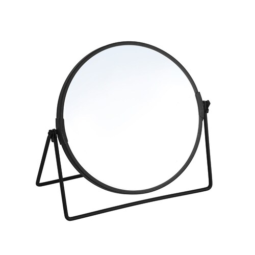 Boxsweden Bano 19.5cm Double Side Mirror On Stand - Black 