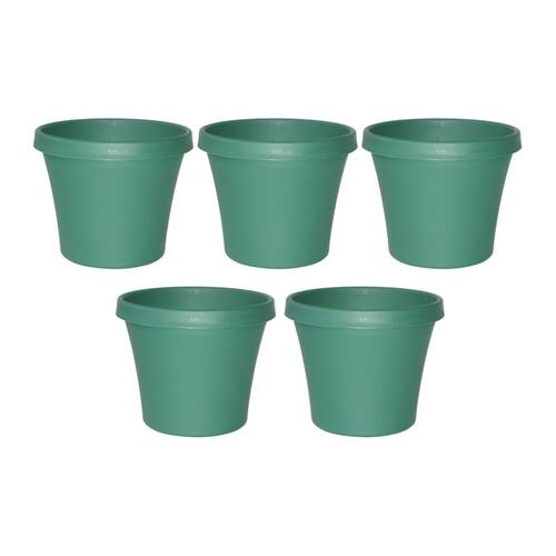 5PK Homeleisure Planterra Pot 300mm Green Outdoor Garden 