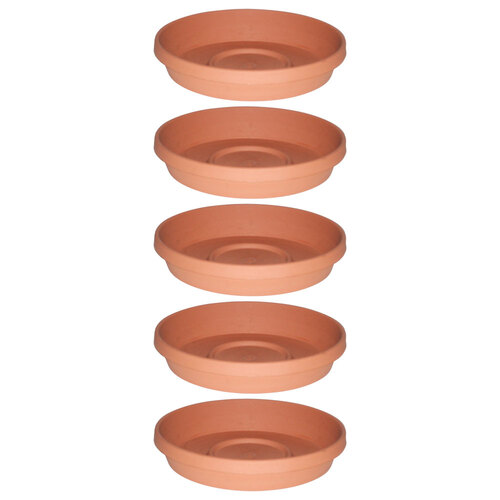 5PK Homeleisure Planterra Saucer 200mm Terracotta Garden 