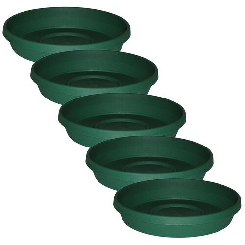 5PK Homeleisure Planterra Saucer 250mm Green Garden 