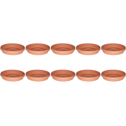 10PK Homeleisure Planterra Saucer 300mm Terracotta Garden 