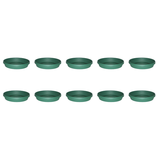10PK Homeleisure Planterra Saucer 400mm Green Garden 