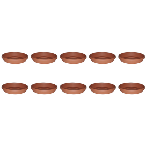 10PK Homeleisure Planterra Saucer 400mm Terracotta Garden 