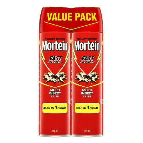 2PK Mortein Fast Knockdown Multi Insect Surface Spray