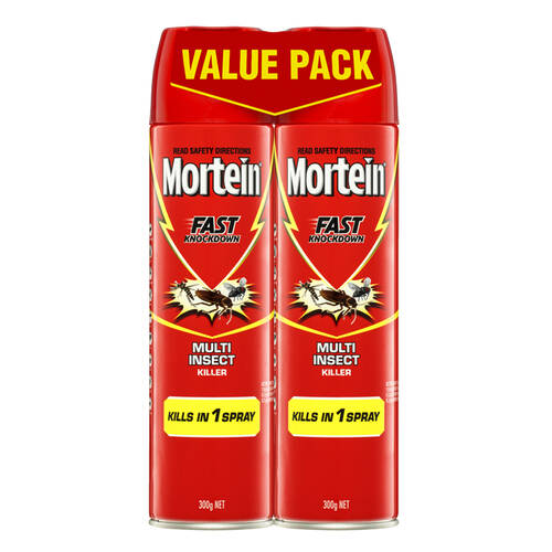 2PK Mortein Fast Knockdown Multi Insect Surface Spray