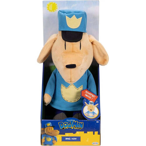 Dog Man Feature Plush Soft Stuffed Animal Toy Kids 4y+