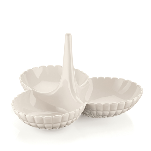 Guzzini Tiffany Hors D'oeuvres 25cm Round Dish - White