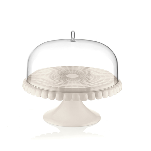 Guzzini Tiffany 30cm Small Cake Stand W/ Dome Tableware - White
