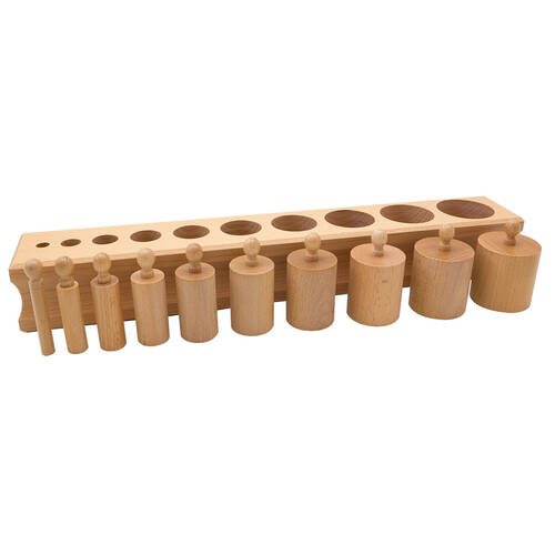 Gam Montessori Cylinder Block No. 2 Wooden Educational Toy Kids/Children - 3y+