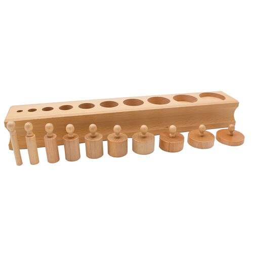 Gam Montessori Cylinder Block No. 3 Wooden Educational Toy Kids/Children - 3y+