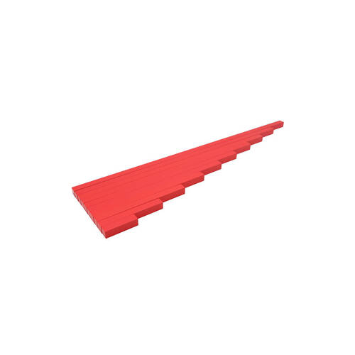 10pc Gam Montessori Red Rods Wooden Math Educational Toy Kids/Children - 3y+