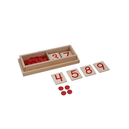 55pc Gam Montessori Numerals And Counters: US Ver Educational Toy Kids - 3y+