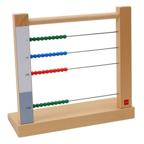 Gam Montessori Small Bead Frame Math Learning Educational Toy Kids/Children - 3+