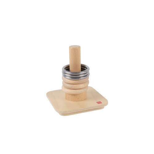 Gam Montessori Rings On Vertical Dowel Wooden Educational Toy Kids/Children - 3+