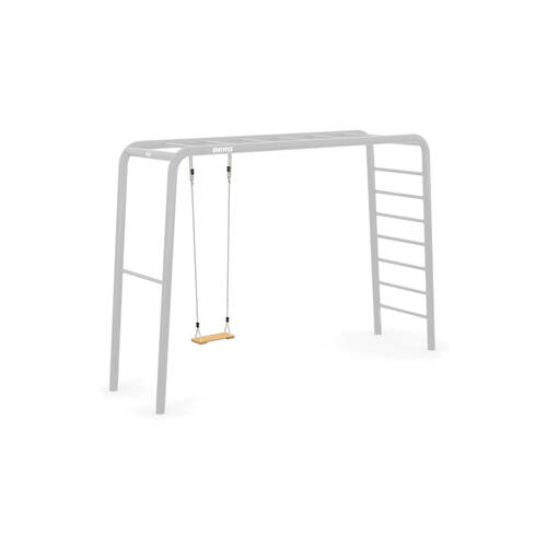 Berg Playbase Wooden Swing Seat w/ Rope 46x19cm - Brown