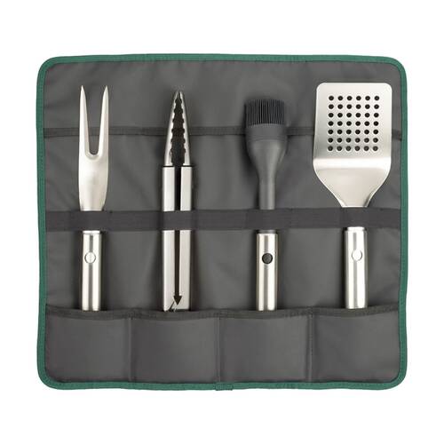 4pc Joseph Joseph GrillOut BBQ Utensil Set With Carry Case Stainless steel