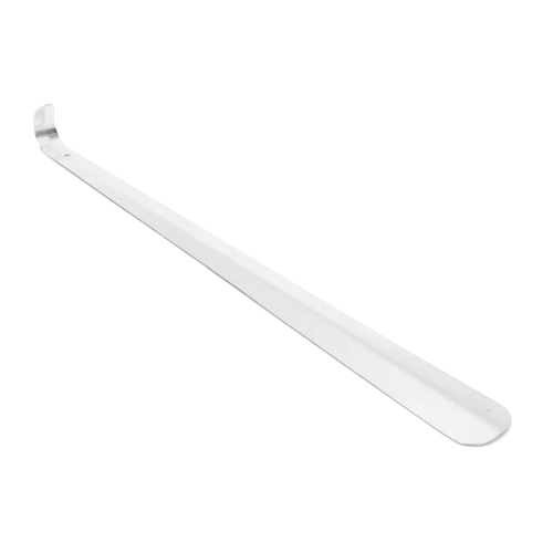 Long Handle Shoe Horn 52cm Metal Polished Silver 