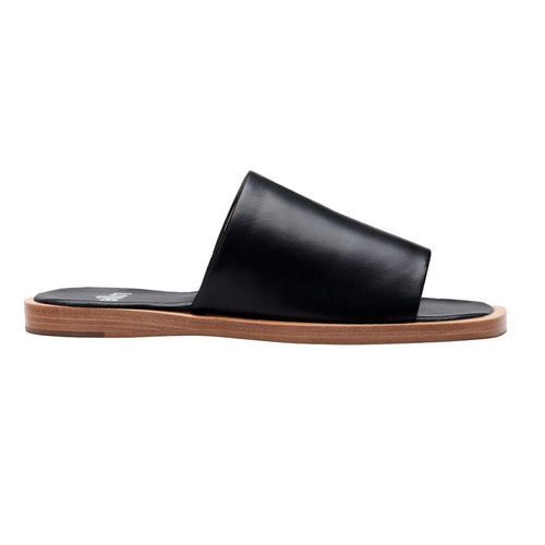 Rollie Women's Alpha Leather Slide Black US10/EU41