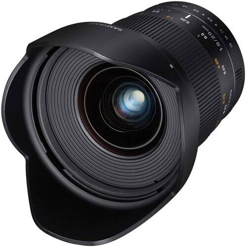 Samyang 20mm F1.8 UMC II Camera Lens For Nikon AE Full Frame - Black