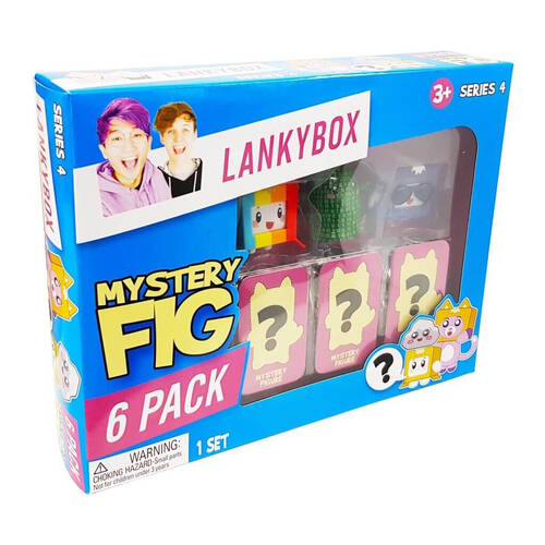 6pc Lankybox Mystery Figures S4 - Assorted Kids 3y+