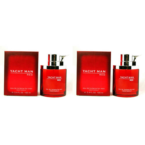 2PK Myrurgia Yacht Man Red EDT Eau de Toilette Fragrance Spray For Men 100ml