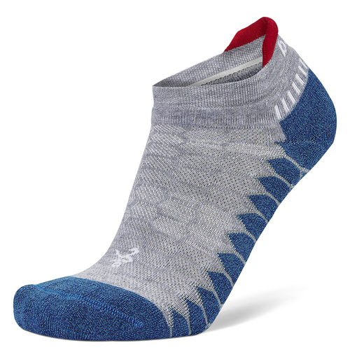 Balega Silver No Show Running Socks Medium Mid Grey