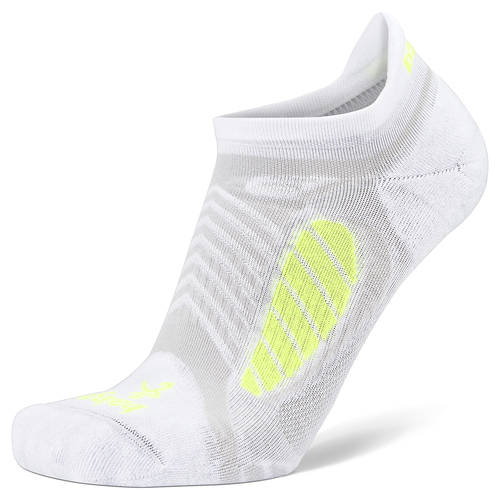 Balega Ultralight No Show Tab Running Socks Large White