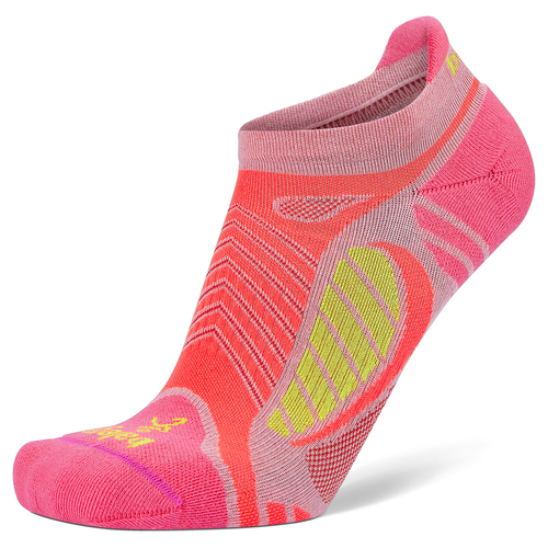 Balega Ultralight No Show Tab Running Socks Small Candyfloss/Watermelon
