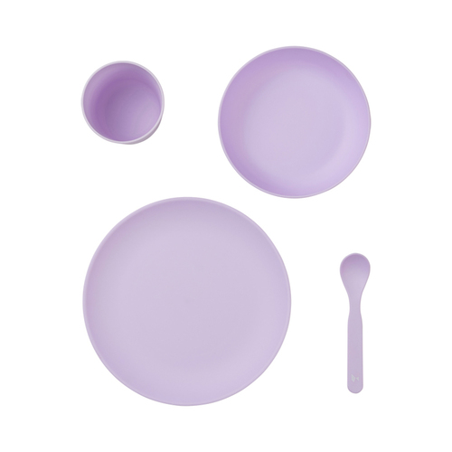 Fabelab PLA Meal Set Cup/Bowl/Plate/Spoon Baby/Infant - Lilac