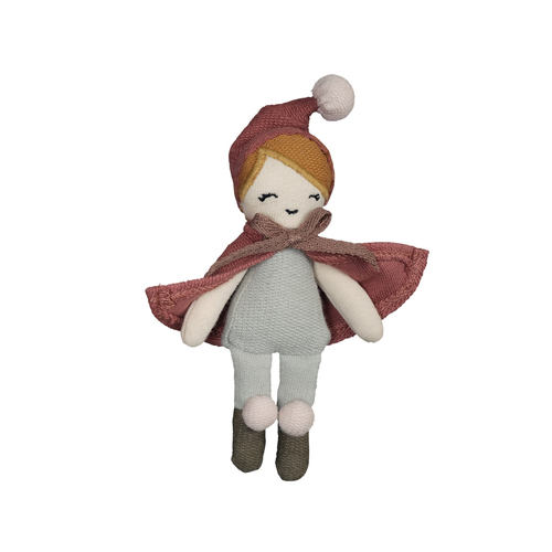 Fabelab 12cm Christmas Pocket Friend Elf Girl Kids/Children Fun Plush Toy 