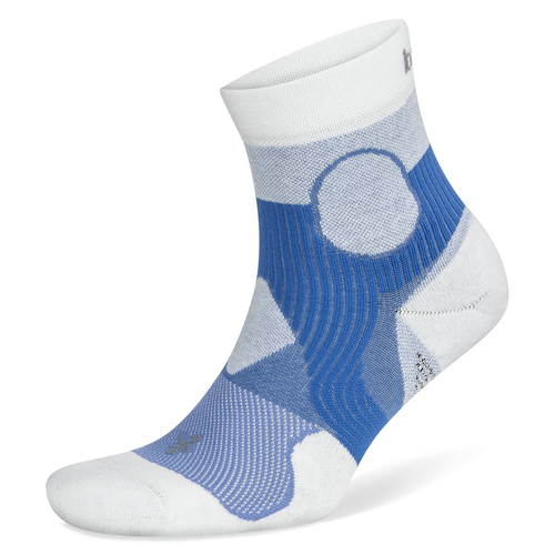 Balega Support Quarter Running Sports Socks Small White