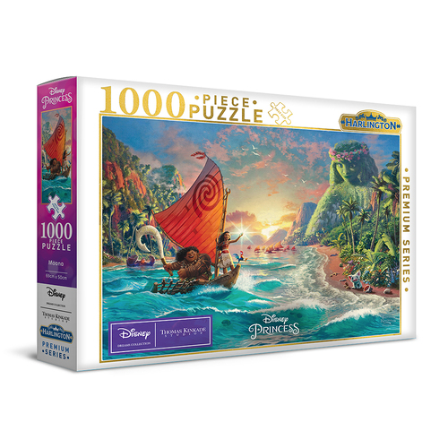 1000pc Harlington Thomas Kinkade Puzzle Disney Moana 8yrs+ 69x50cm