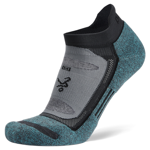 Balega Blister Resist No Show Running Sports Socks XL Grey/Blue