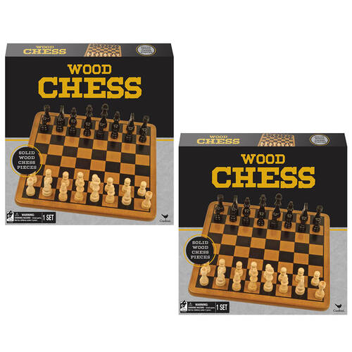 2x Cardinal Classic Wood Chess Board Game