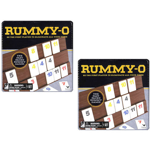 2PK Cardinal Classic Rummy O Game Tin Box