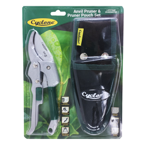2pc Cyclone Anvil Pruner & Pouch Set Plant/Flowers Cutting/Gardening