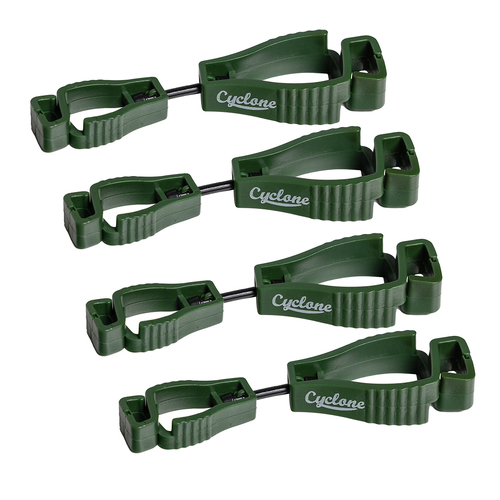 4PK Cyclone Clip For Gardening Gloves Polypropylene Green