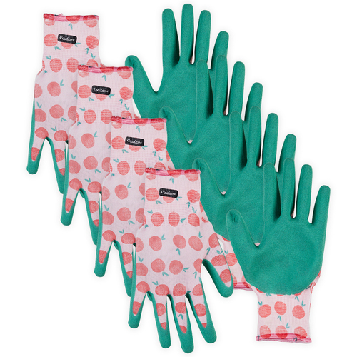 4PK Cyclone Pom Patterned Dipped Gardening Gloves Pair Large