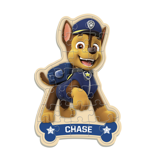 25pc Crown Paw Patrol Wooden Character Puzzle Assorted 14.5x22.5cm 3yrs+