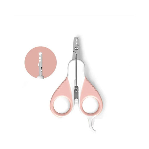 Pakeway Pet Cat Nail Clippers/Trimmer w/ Flat Head - Pink