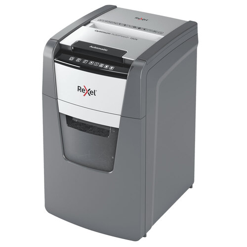 Rexel Optimum Auto+ Feed 44L 150X Office Document/Paper Shredder P4 Cross Cut