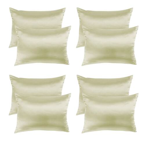 4PK Royal Comfort Mulberry Silk Pillow Case Twin Pack 51x76cm - Ivory