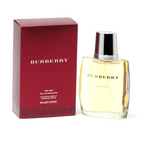 Burberry Classic For Men Mens Fragrance EDT Eau De Toilette Spray Bottle 100mL