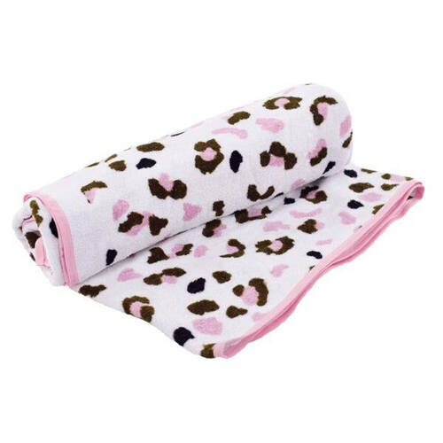 Swim Essentials Kids/Children Luxe Beach Bath Towel Khaki Leopard 135x65cm
