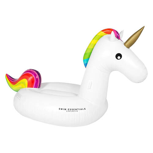 Swim Essentials Inflatable Ride On Beach Pool Floater Unicorn 150cm 6y+