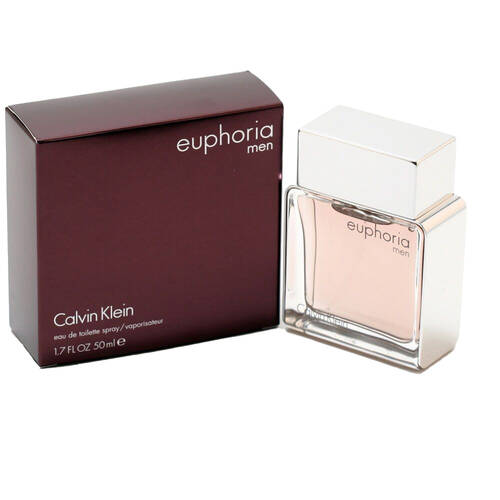 Calvin Klein Euphoria For Men Mens Fragrance EDT Eau De Toilette Spray 50mL