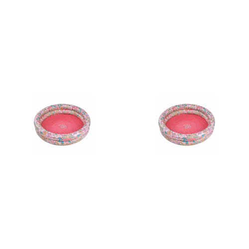 2PK Swim Essentials Kids Inflatable Pool 60cm Round Pink Blossom 0y+